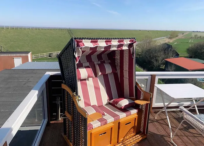 Unser Haus Am Deich - Wohnung Meerblick
